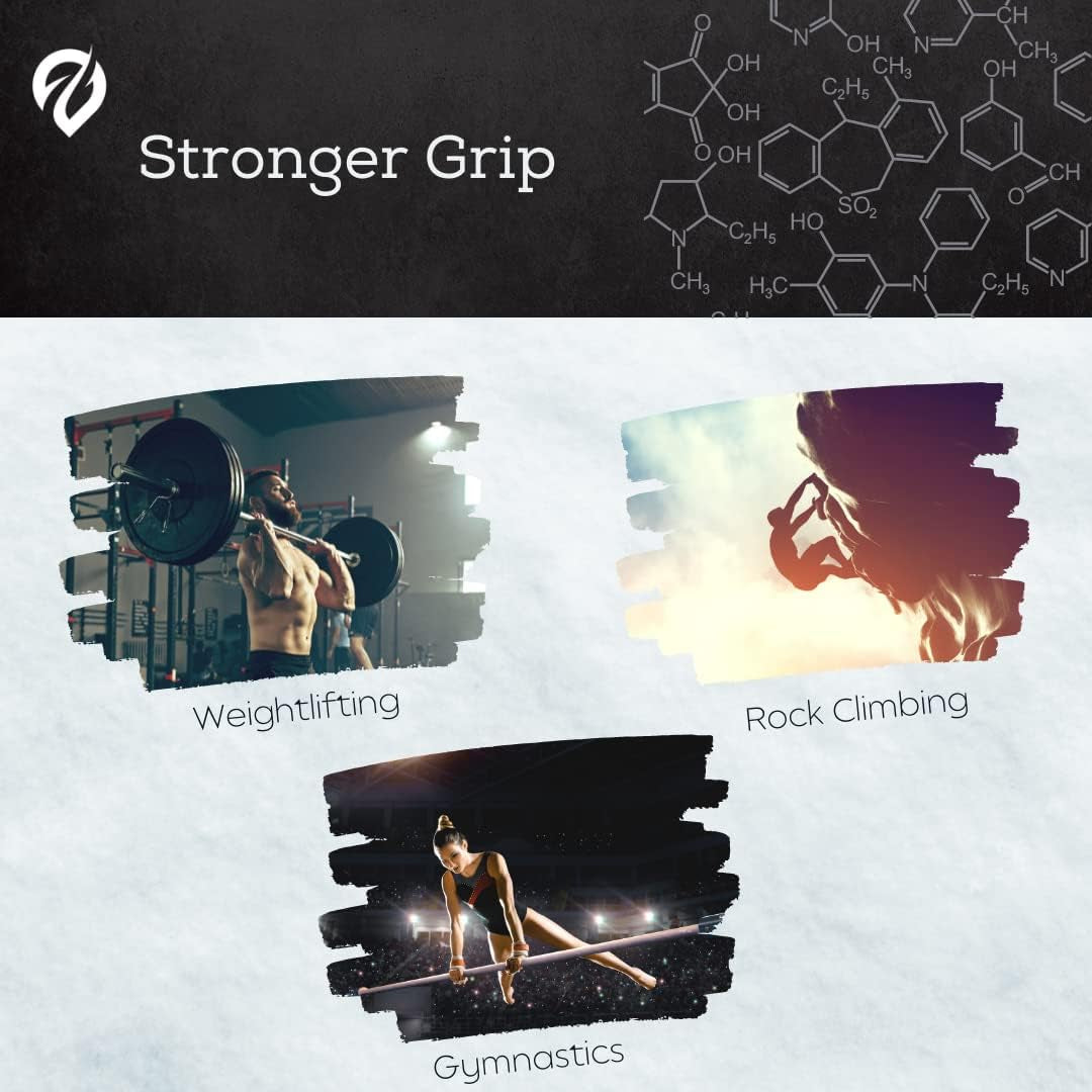 Liquid Chalk, Mess Free Gym Chalk for Weightlifting, Gymnastics, Rock Climbing, Dancing. Sweat Resistant and Long Lasting for Stronger Grip. Package May Vary.